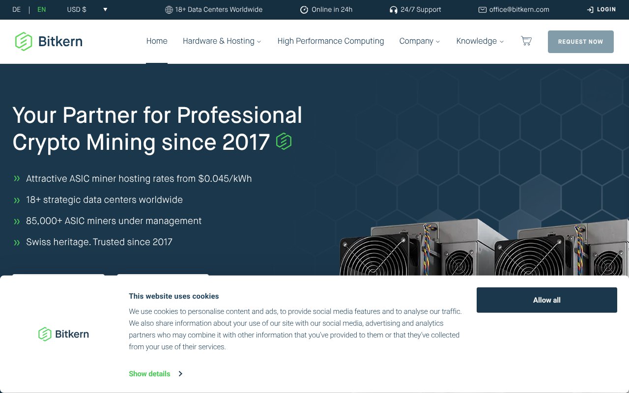 Screenshot of bitkern.com