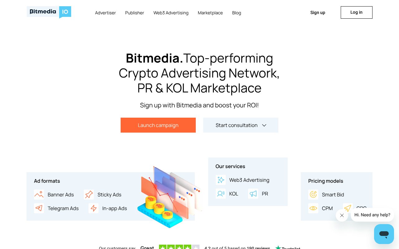 Screenshot of bitmedia.io