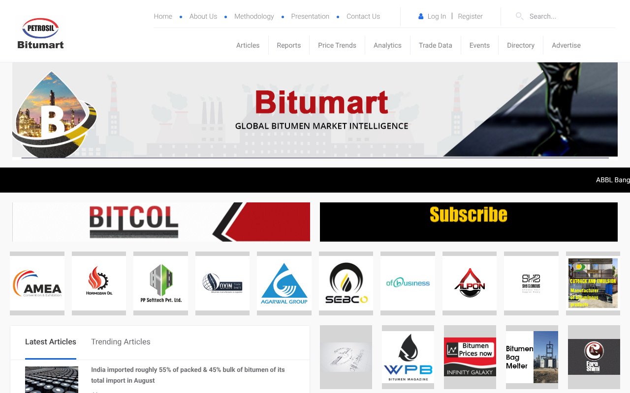 Screenshot of bitumart.com