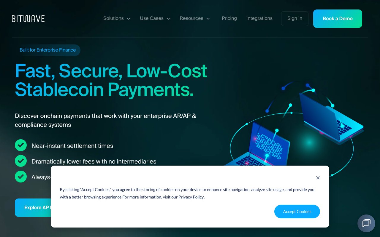 Screenshot of bitwave.io