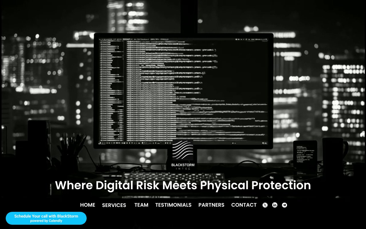 Screenshot of blackstormintel.com