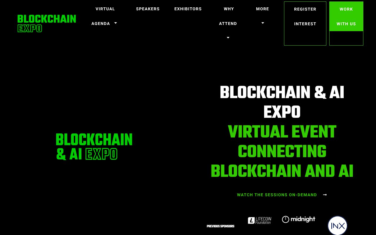 Screenshot of blockchain-expo.com