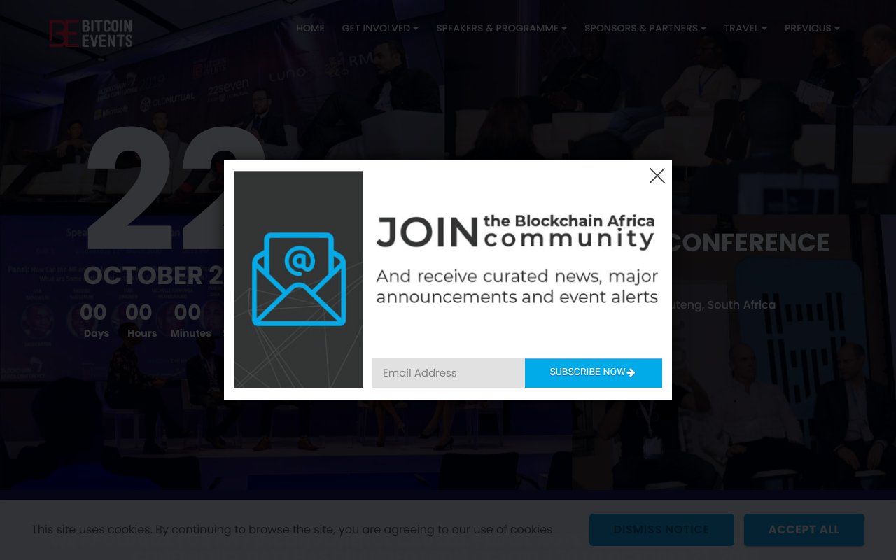 Screenshot of blockchainafrica.co