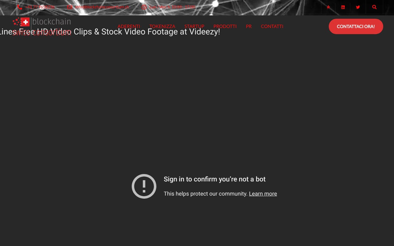 Screenshot of blockchainconsortium.ch