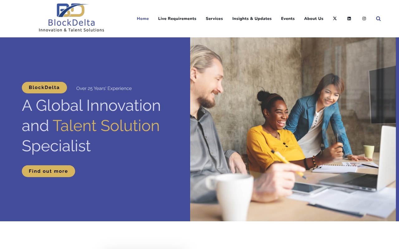 Screenshot of blockdelta.com