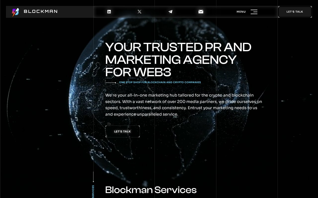 Screenshot of blockman.pro