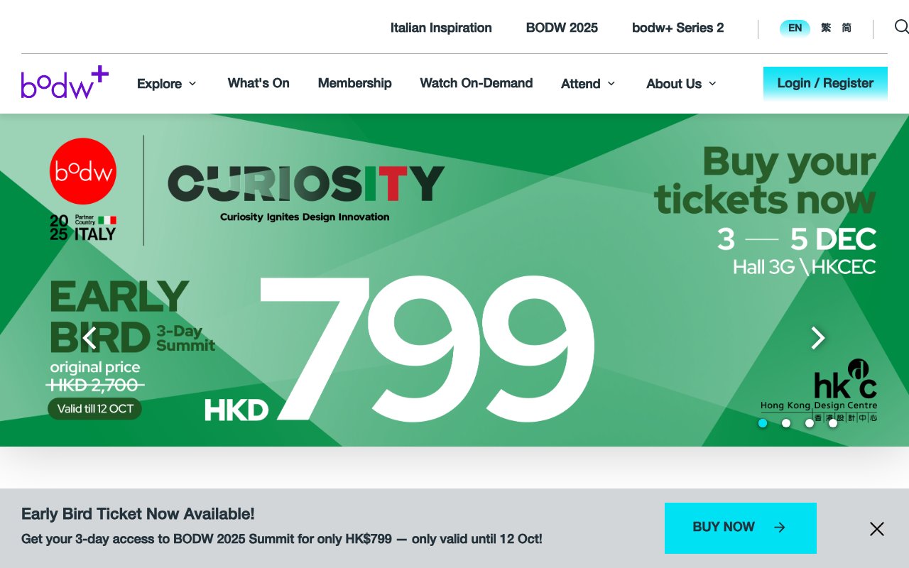 Screenshot of bodw.com