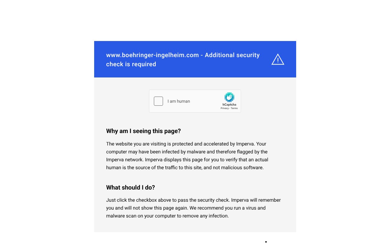 Screenshot of boehringer-ingelheim.com