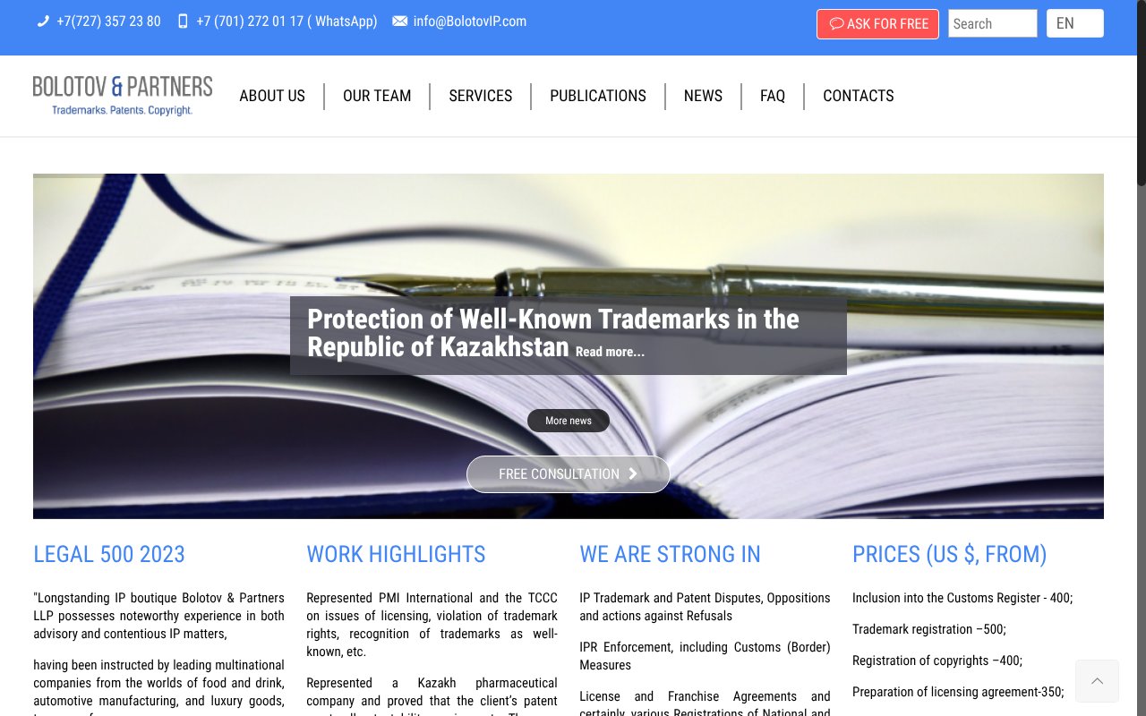 Screenshot of bolotovip.com