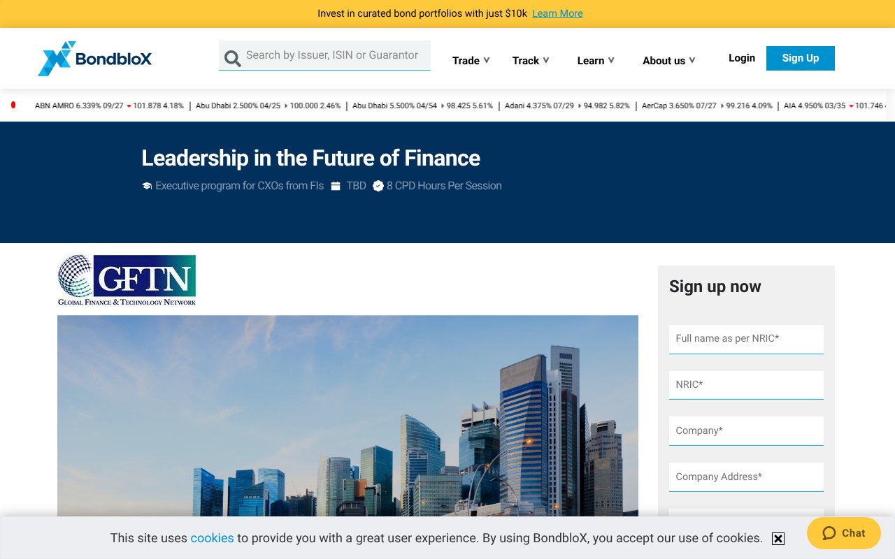 Screenshot of bondblox.com