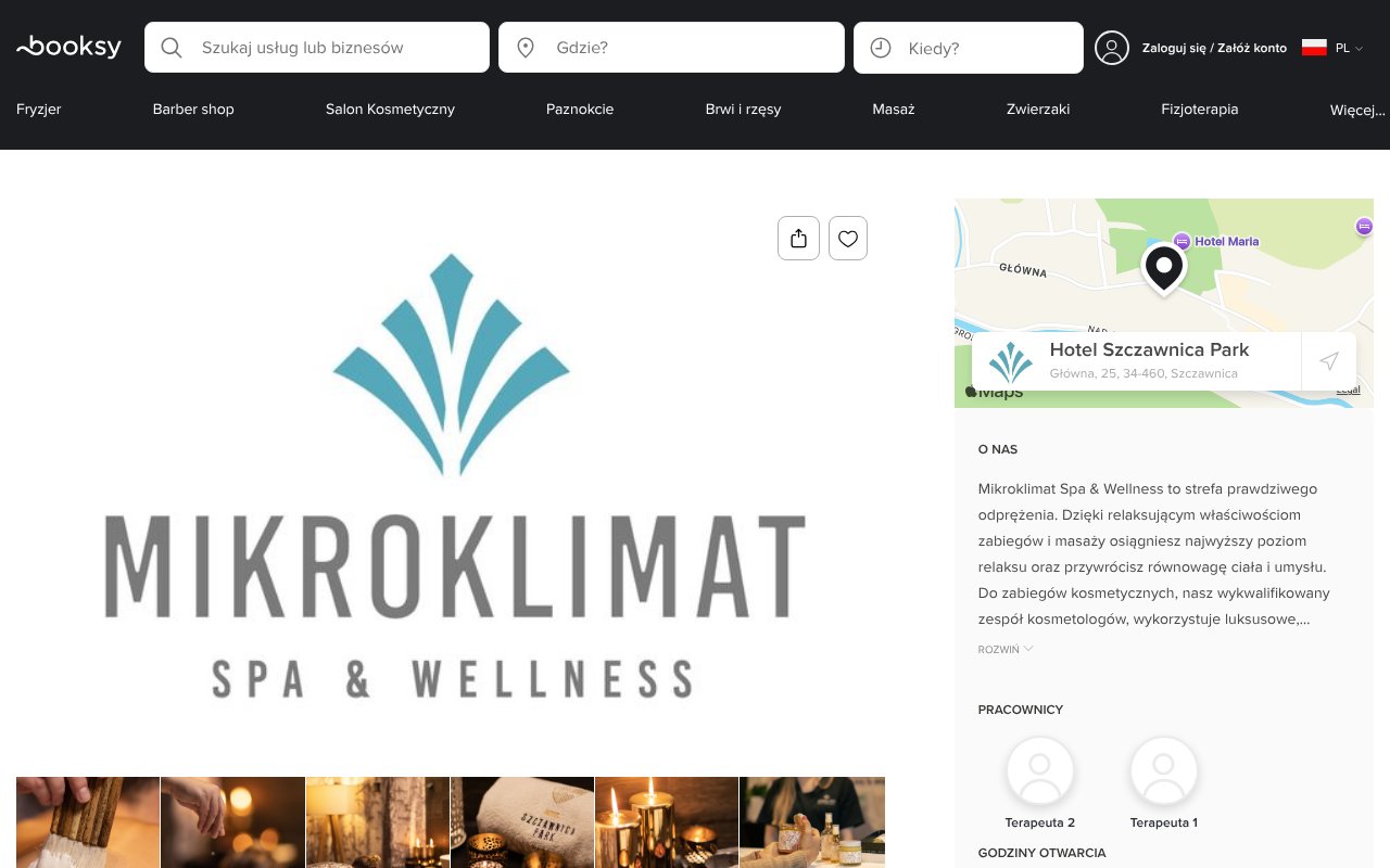 Screenshot of booksy.com