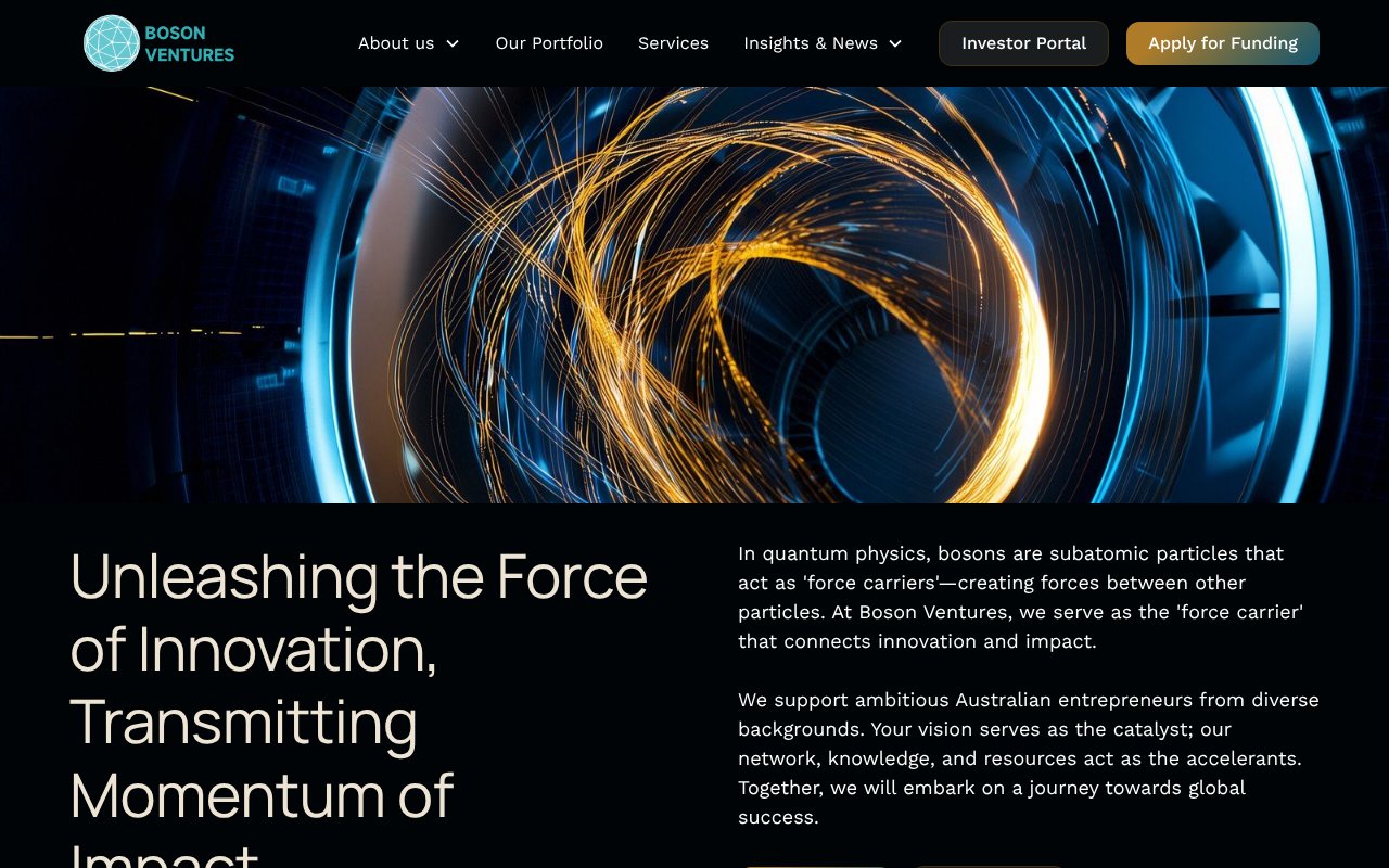 Screenshot of boson.vc