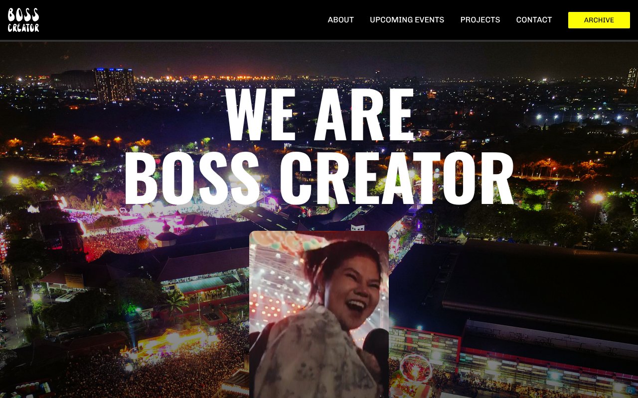 Screenshot of bosscreator.id