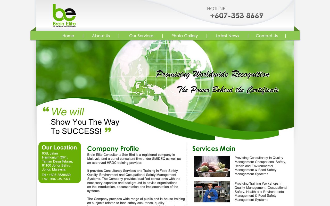 Screenshot of brain-elite.com.my