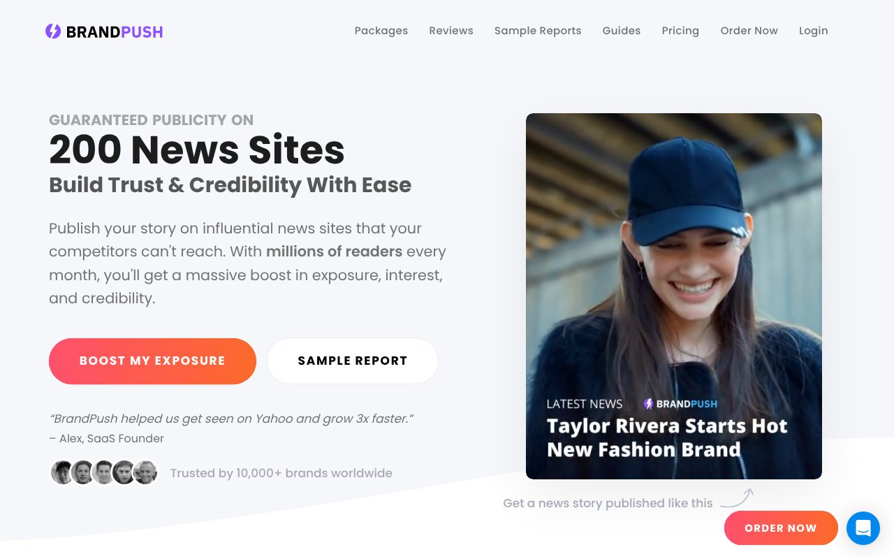 Screenshot of brandpush.co