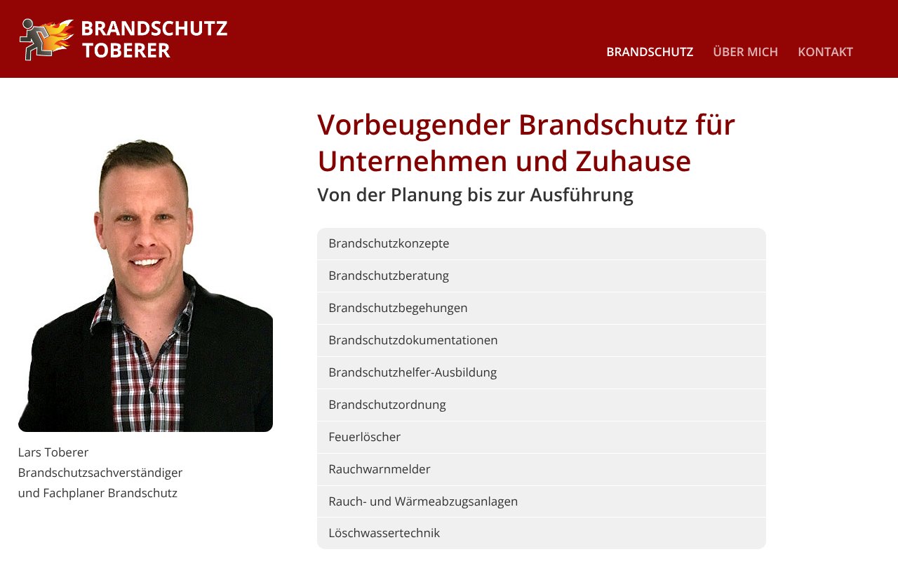 Screenshot of brandschutz-toberer.de