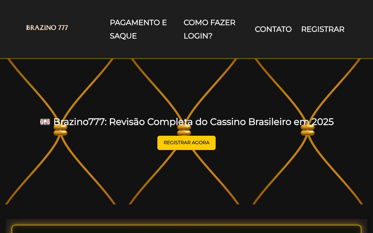 Screenshot of brazino777-online365.com