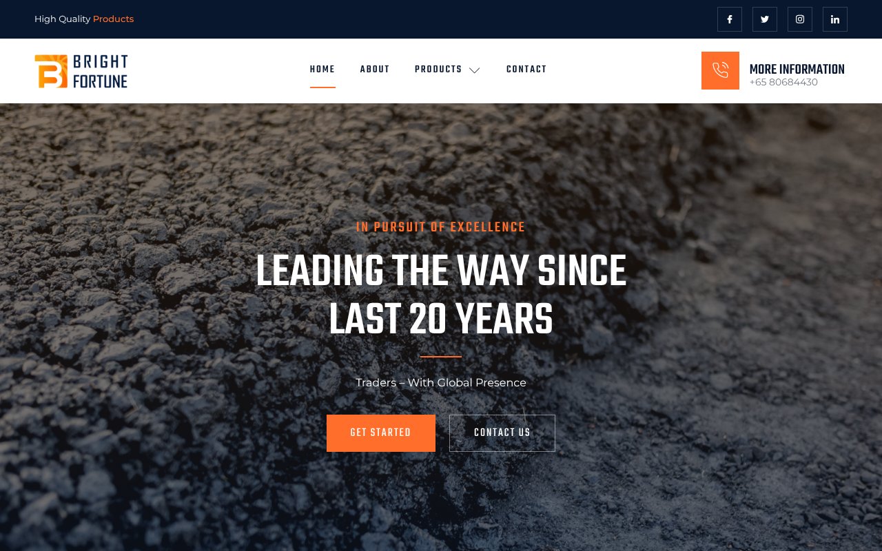 Screenshot of bright-fortune.com