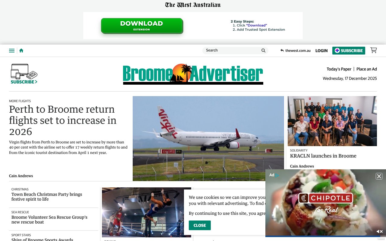 Screenshot of broomead.com.au