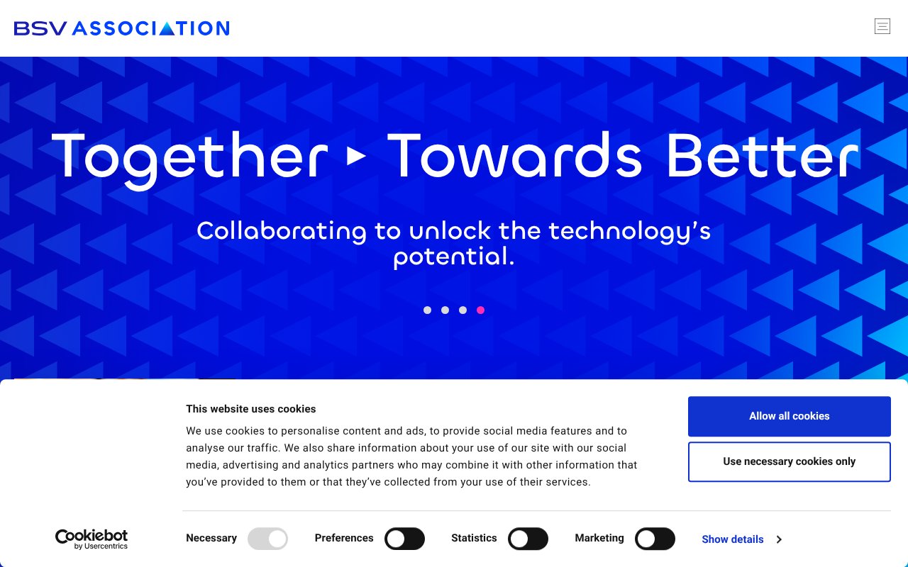 Screenshot of bsvassociation.org