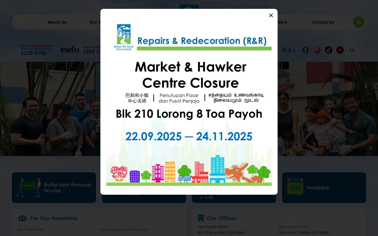 Screenshot of btptc.org.sg