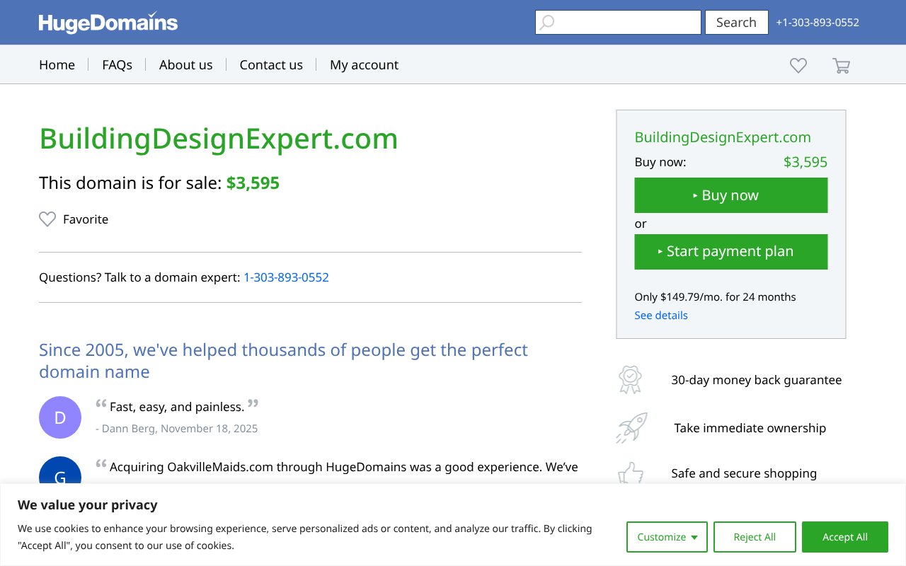 Screenshot of buildingdesignexpert.com