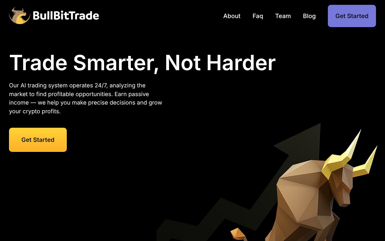 Screenshot of bullbittrade.com