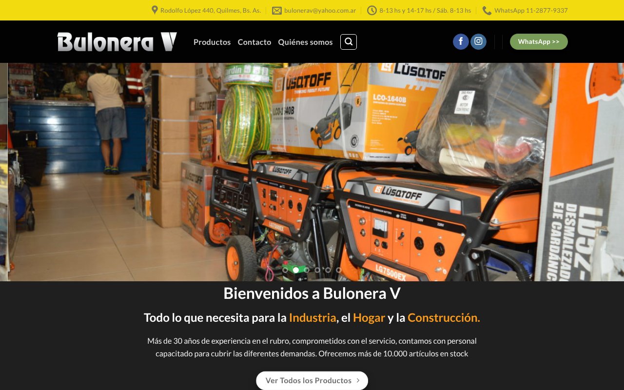 Screenshot of bulonerav.com.ar