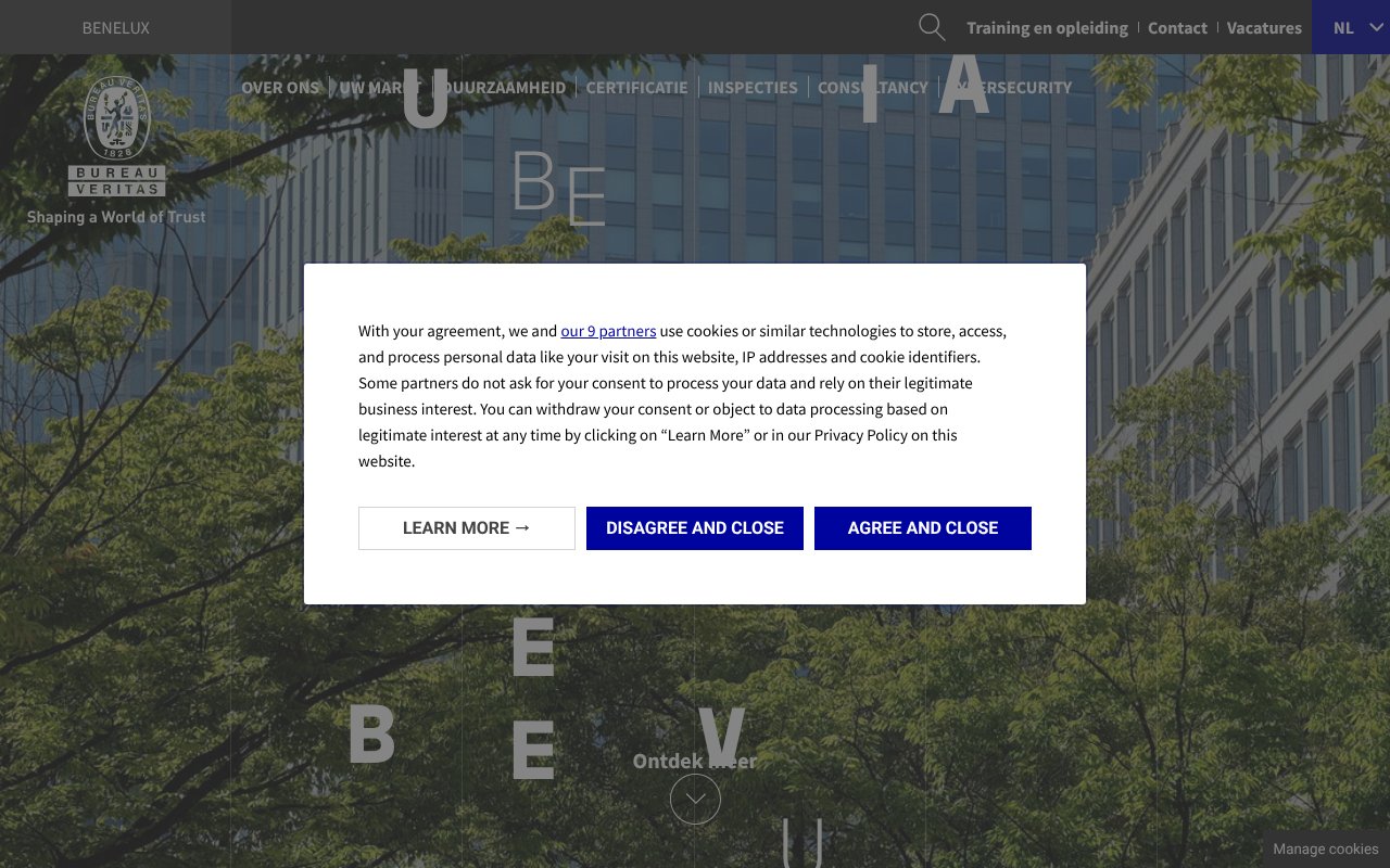 Screenshot of bureauveritas.nl