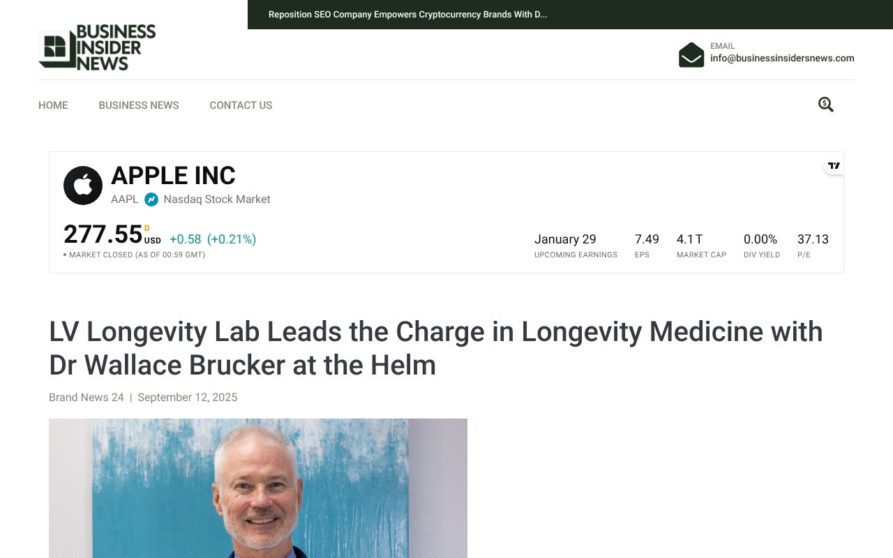 Screenshot of businessinsidersnews.com