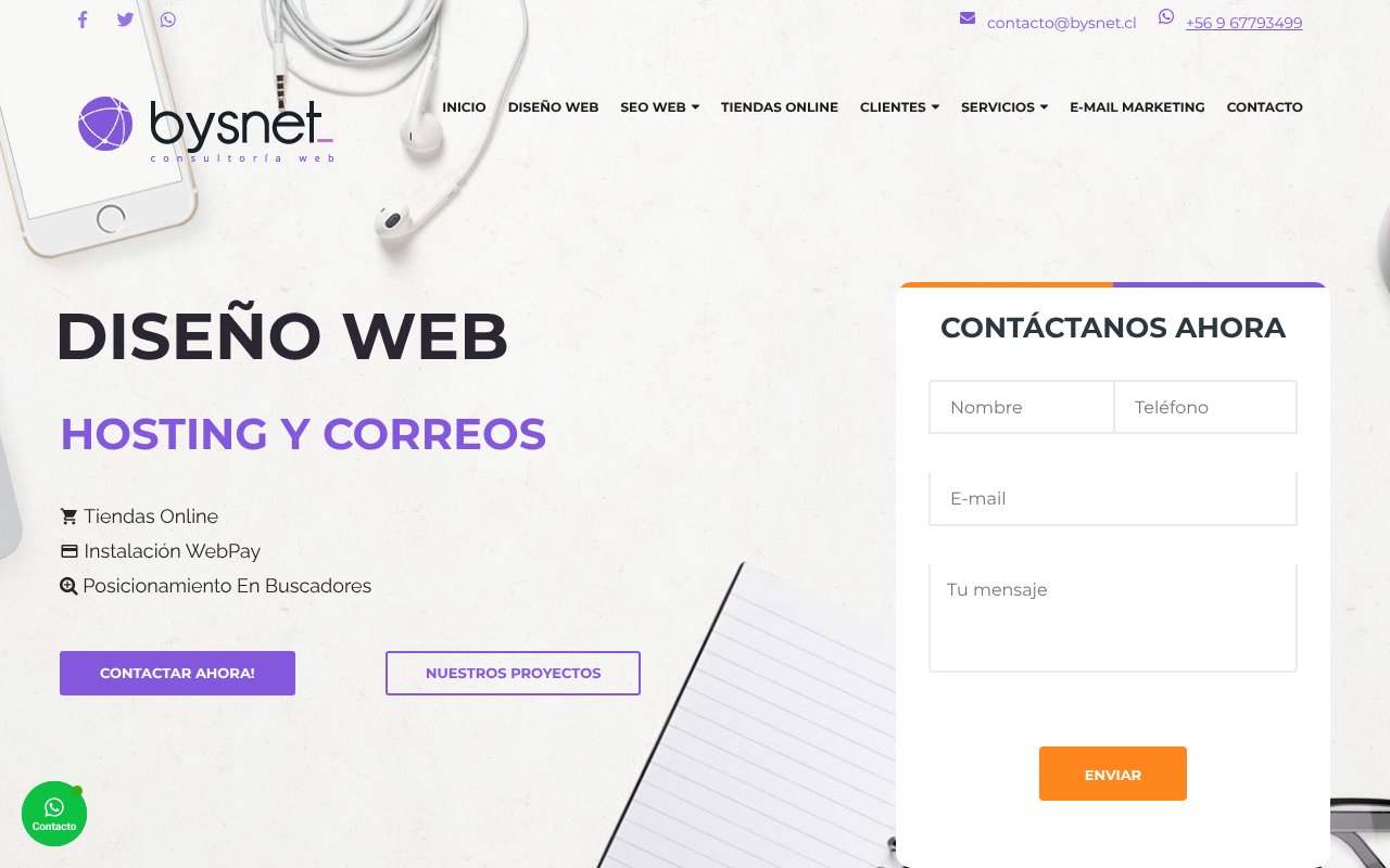 Screenshot of bysnet.cl