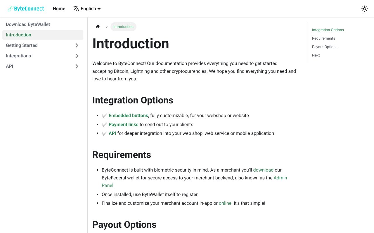 Screenshot of byteconnect.us