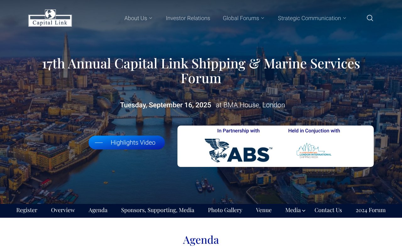 Screenshot of capitallink.com