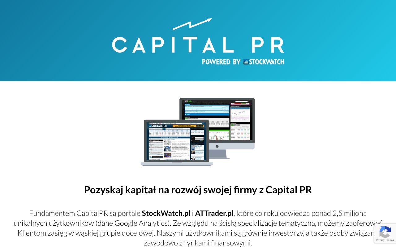 Screenshot of capitalpr.pl