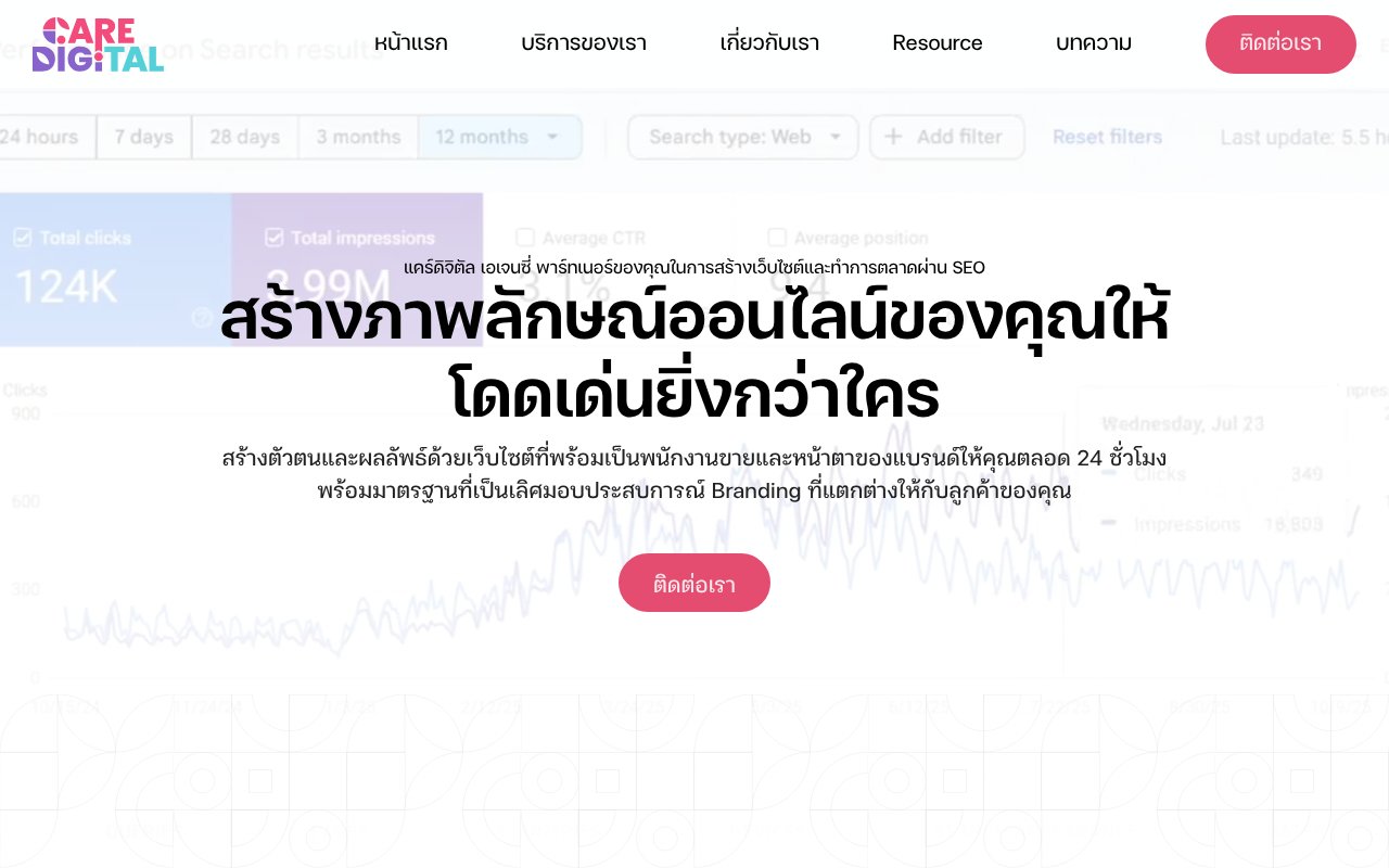 Screenshot of caredigital.co.th