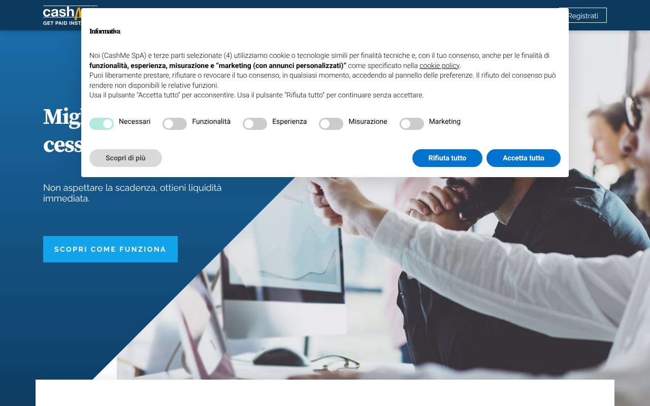 Screenshot of cashme.it