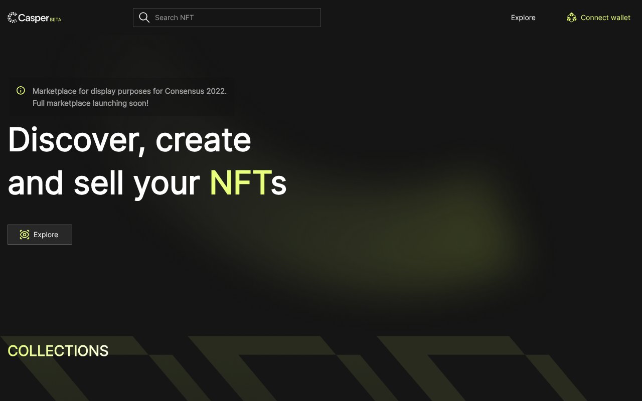 Screenshot of caspernft.market