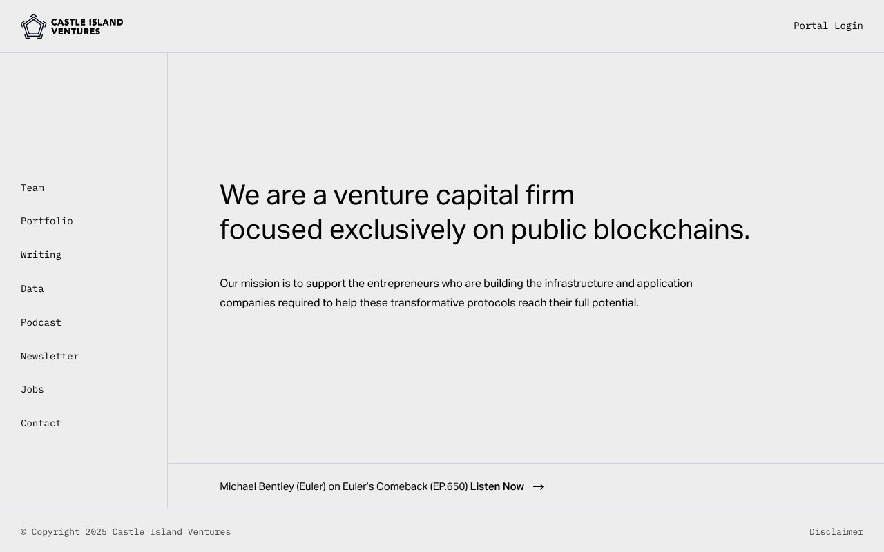 Screenshot of castleisland.vc