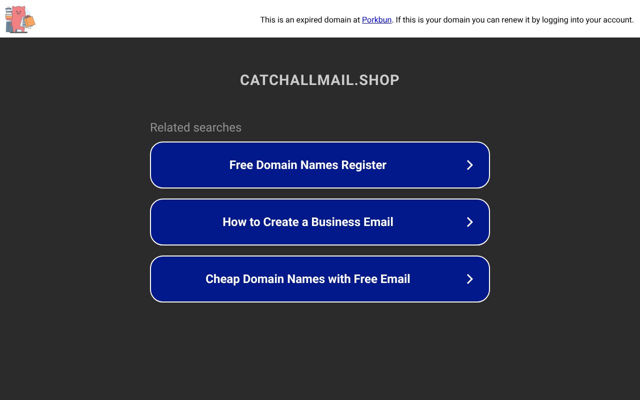 Screenshot of catchallmail.shop