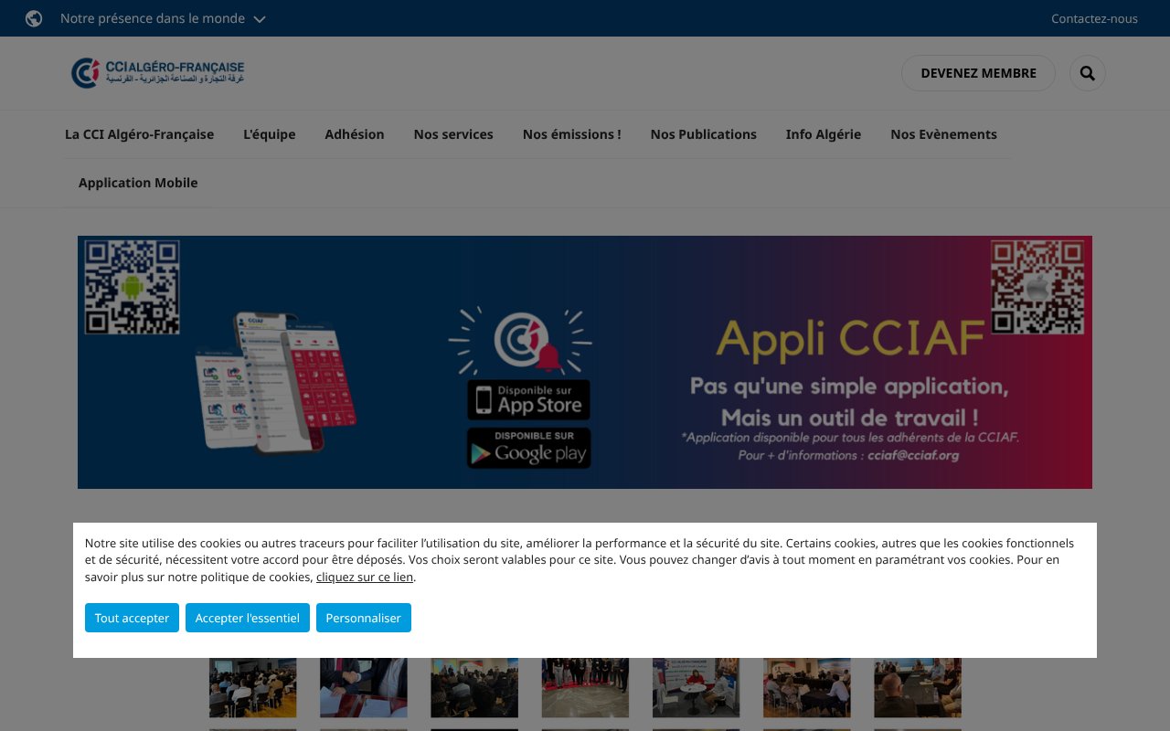 Screenshot of cciaf.org