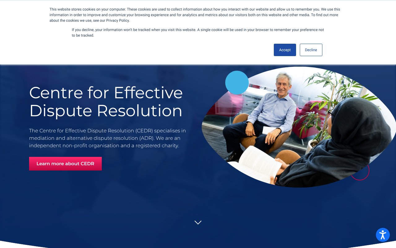 Screenshot of cedr.com