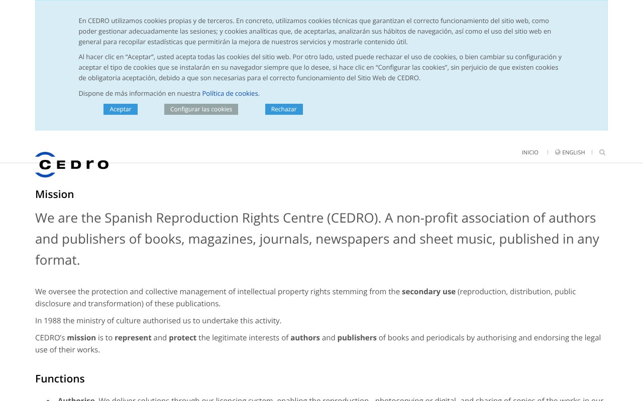 Screenshot of cedro.org