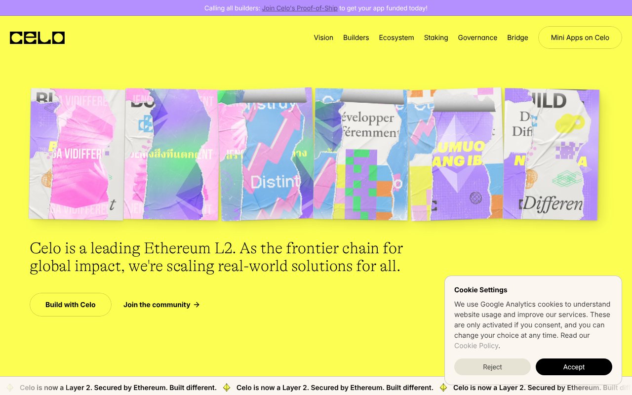 Screenshot of celo.org