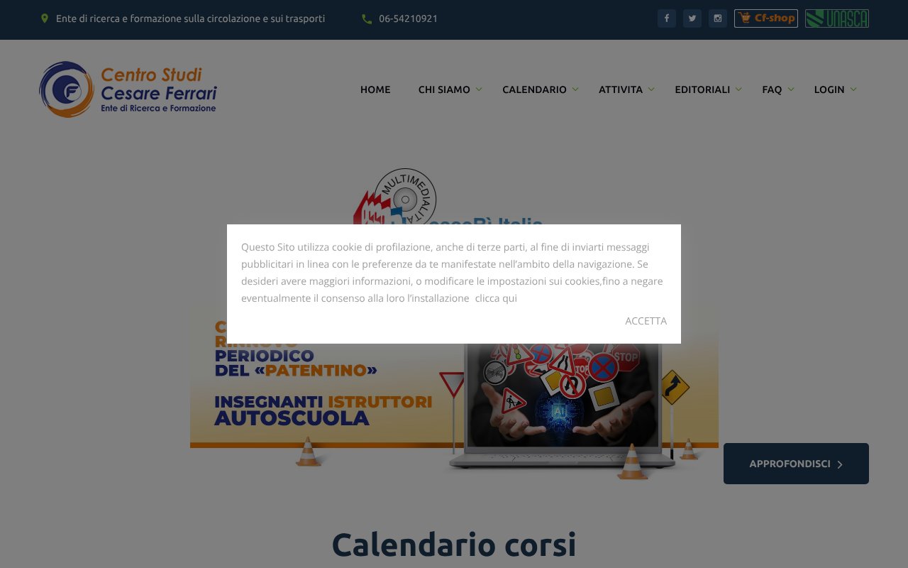 Screenshot of cesareferrari.it