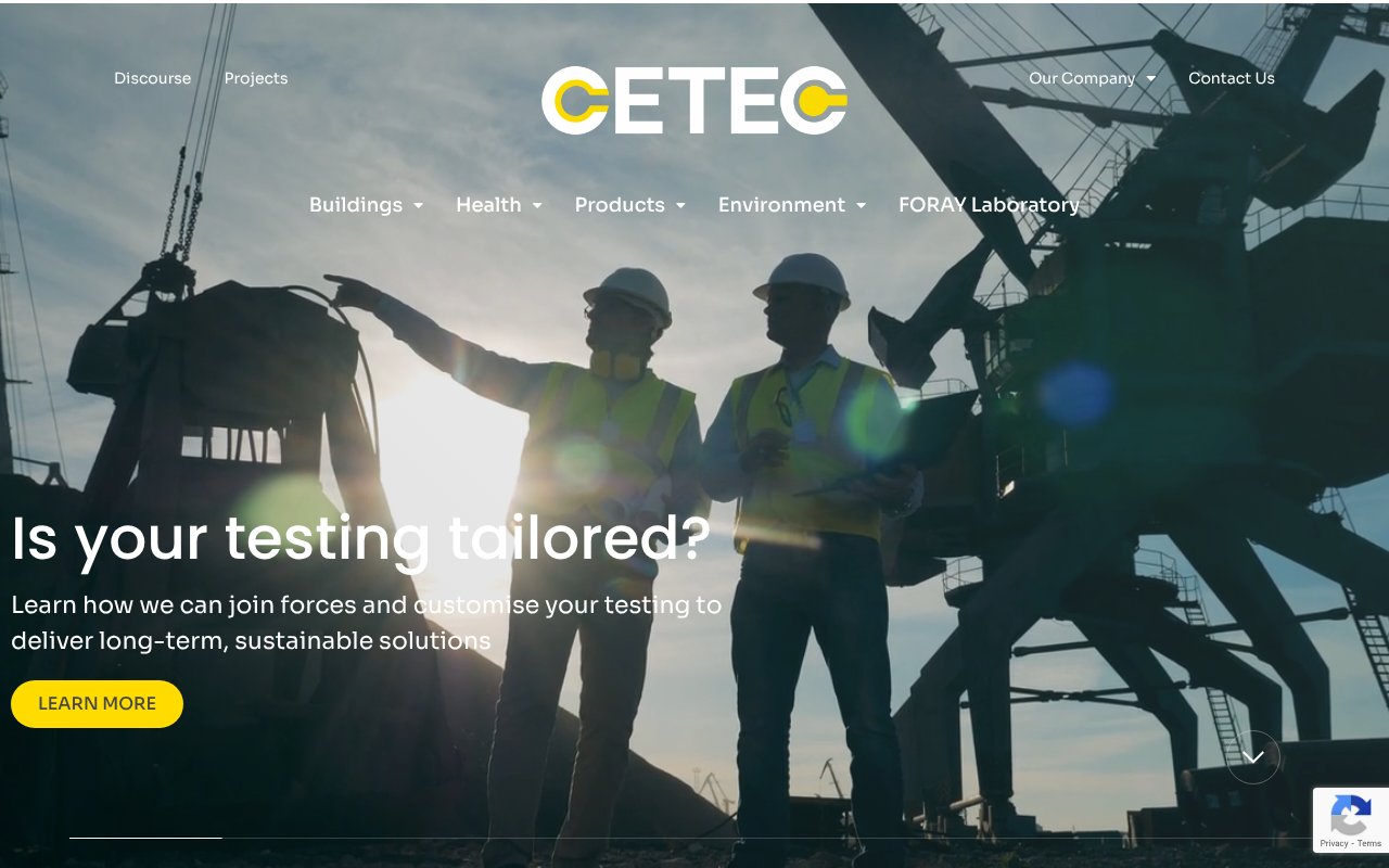 Screenshot of cetec.com.au