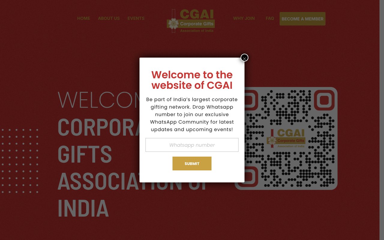 Screenshot of cgai.co.in