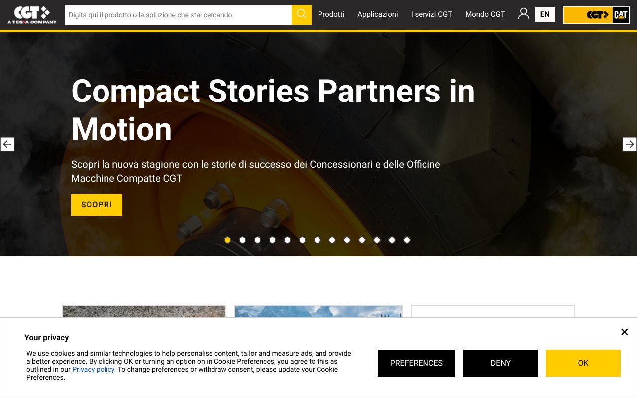 Screenshot of cgt.it