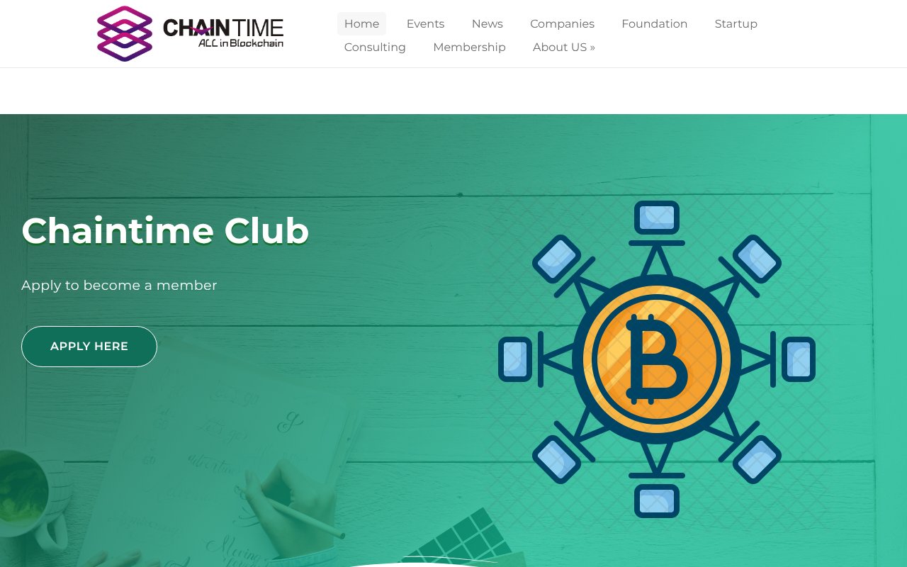 Screenshot of chaintime.ca
