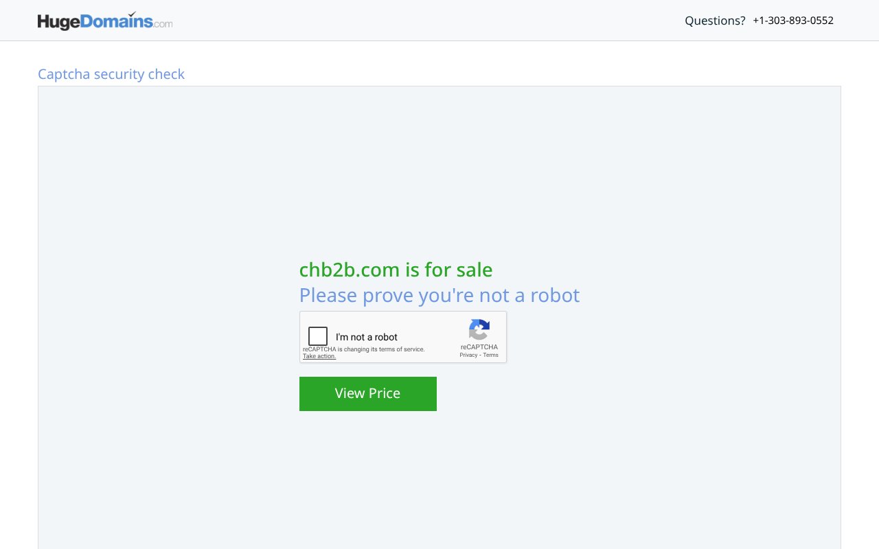 Screenshot of chb2b.com