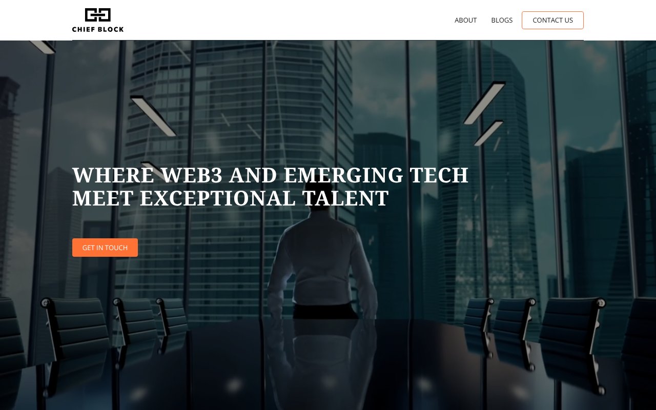 Screenshot of chiefblock.com